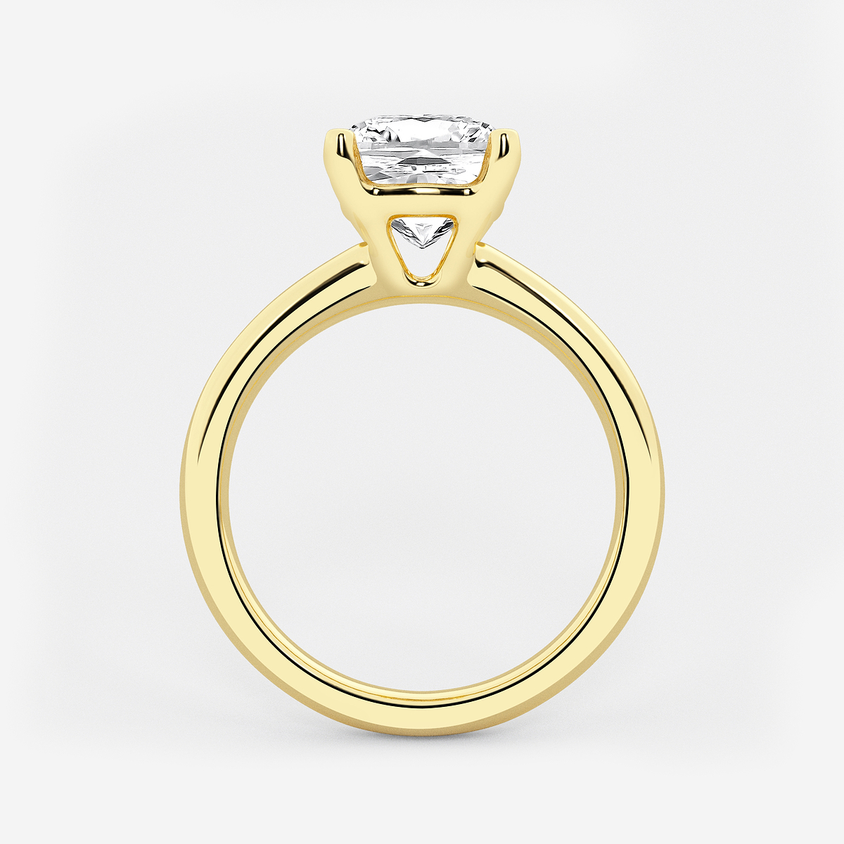Additional Image 1 for  3 ctw Cushion Lab Grown Diamond Solitaire Engagement Ring